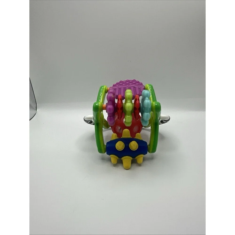 Sensory Baby Rattle Teether Toy Multi Texture Ball Wheel Ring Development